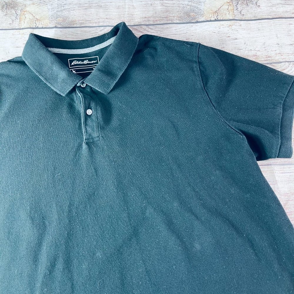 Eddie Bauer Mens Polo XXL Black - Picture 4 of 4